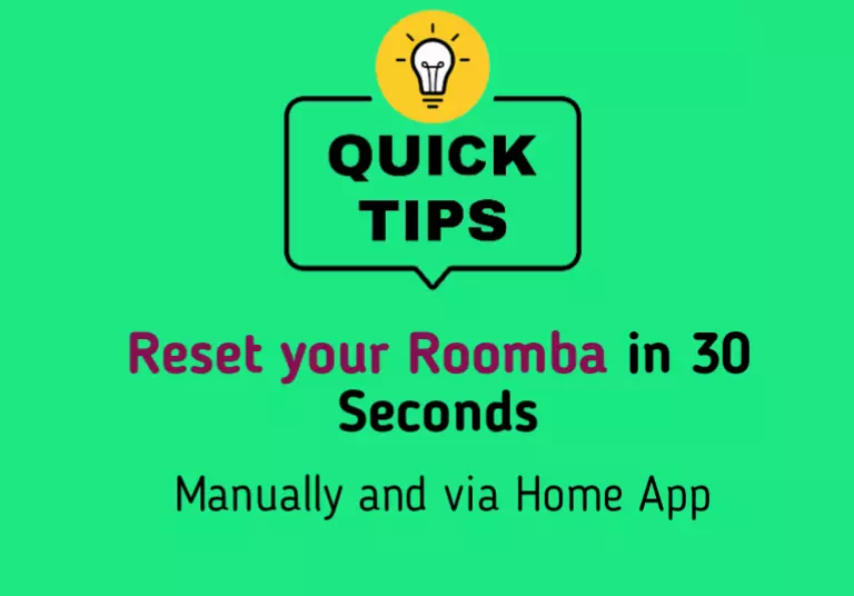 How to reset roomba