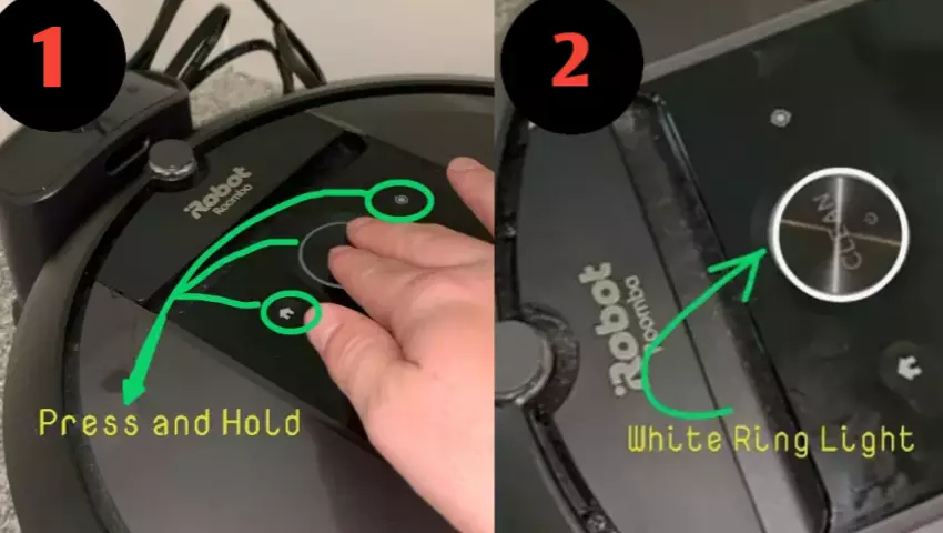 Reset your roomba manually