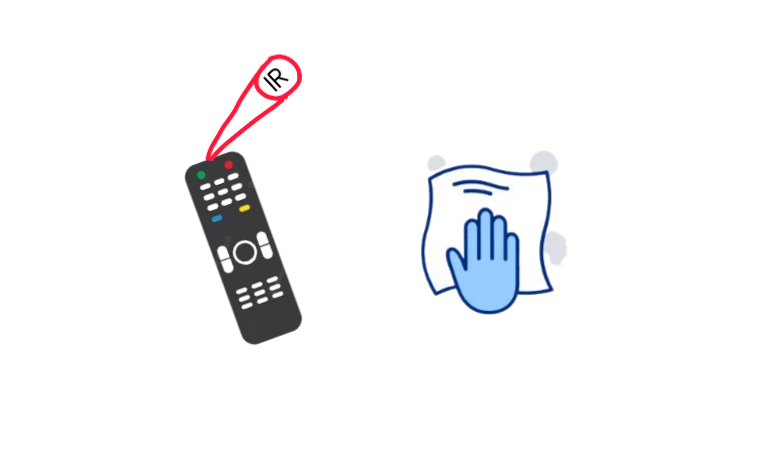 clean the remote