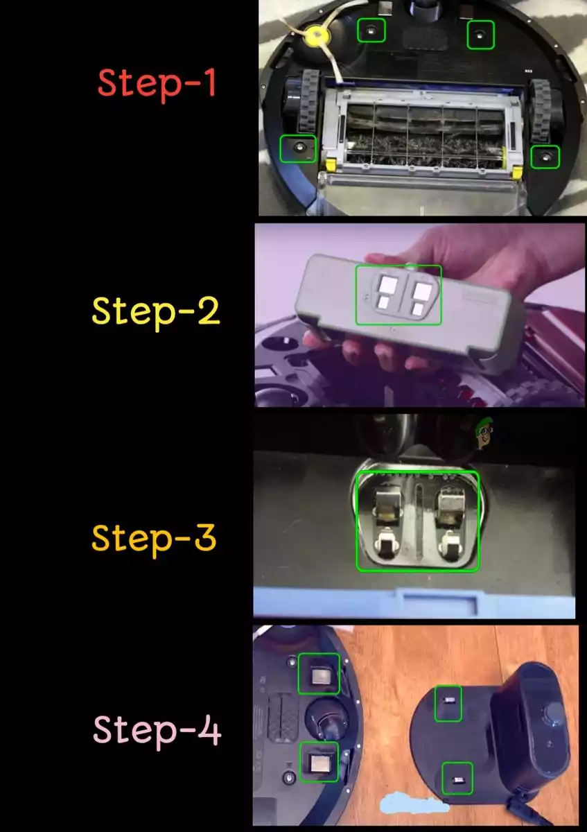 Clean charging contacts