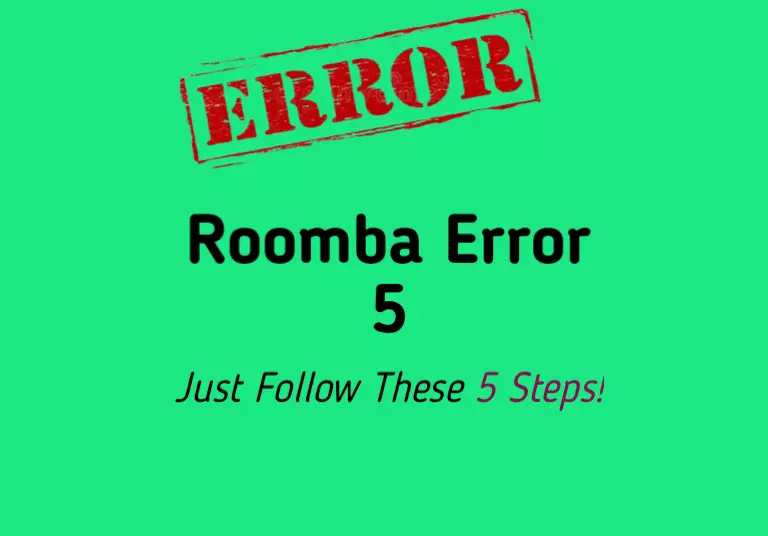 Roomba charging error 5
