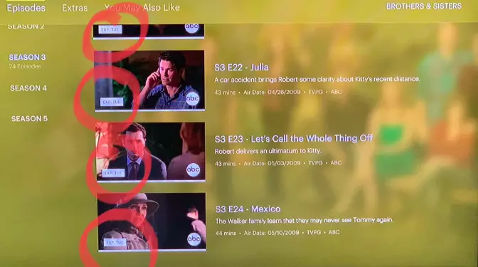 What does exp mean on hulu