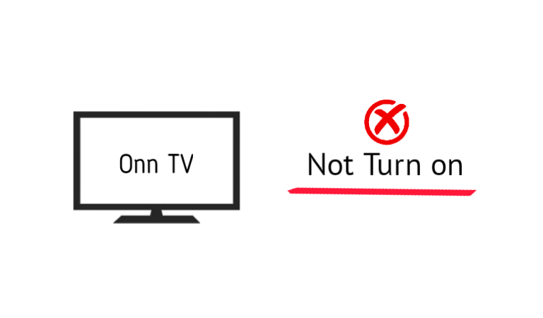 Onn tv not turn on problem