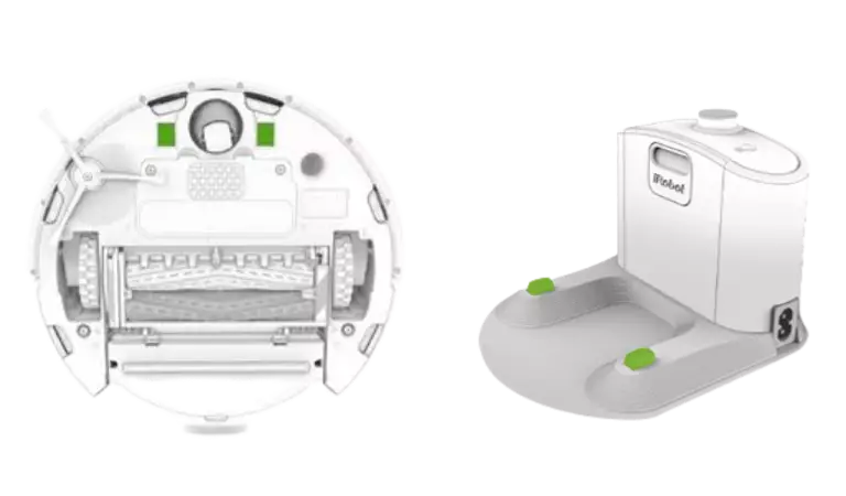 clean roomba's and home base's charging contacts