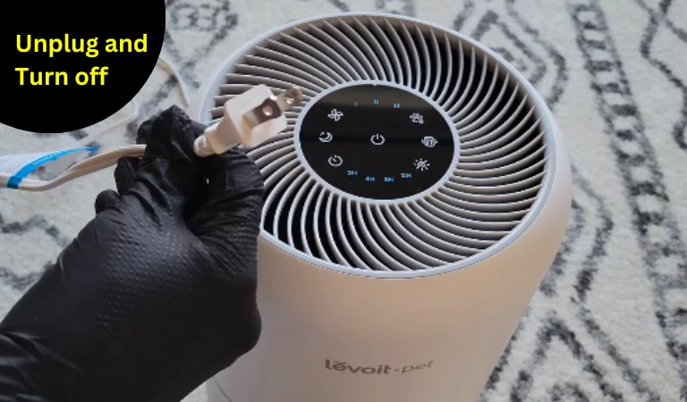 First unplug your levoit air purifier