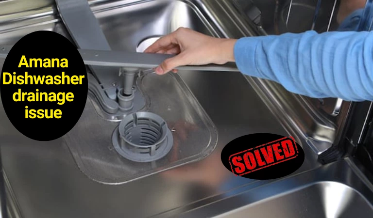 amana dishwasher not draining fix