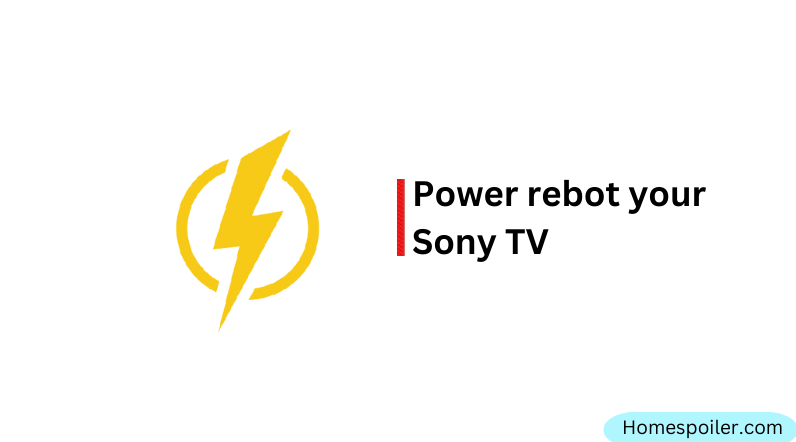 force rebooting sony tv