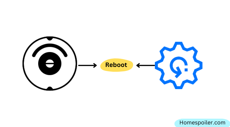 reboot your vacuum if it flases blue for long time