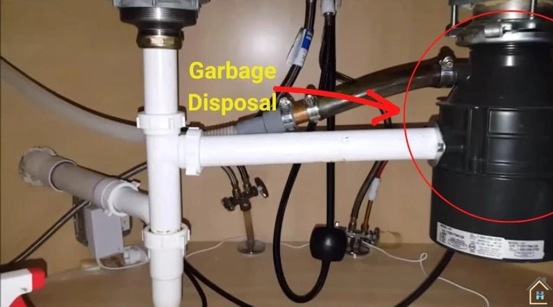 checking the GE dishwasher's garbage disposal