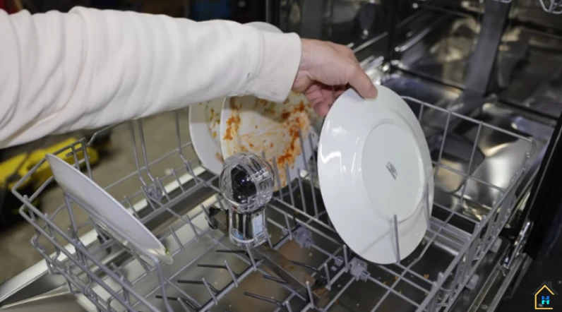 putting dishes on the top rack instead of bottom