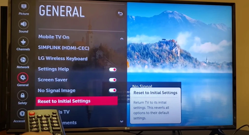 resetting lg tv to fix when lg tv's network settings gryed out