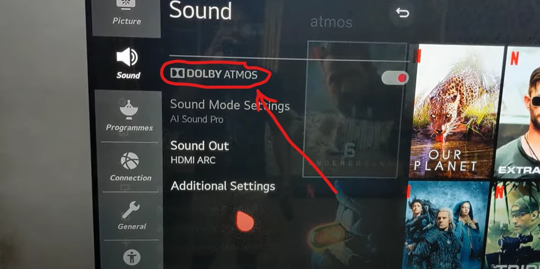 lg tv that support dolby atmos