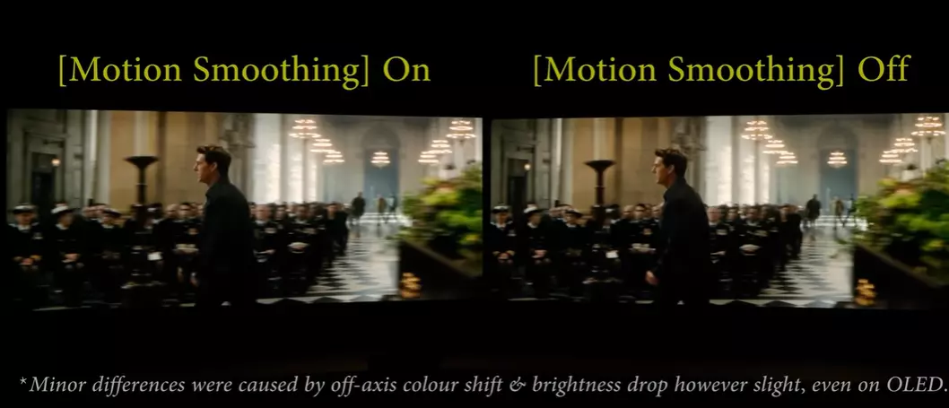 motion soothing effect while running an object