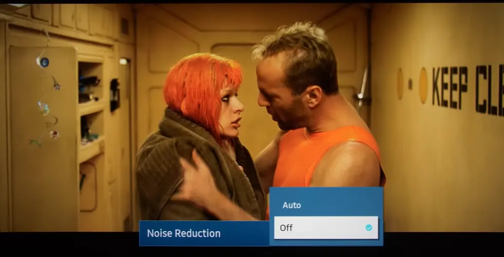 noise reduction effect on tv