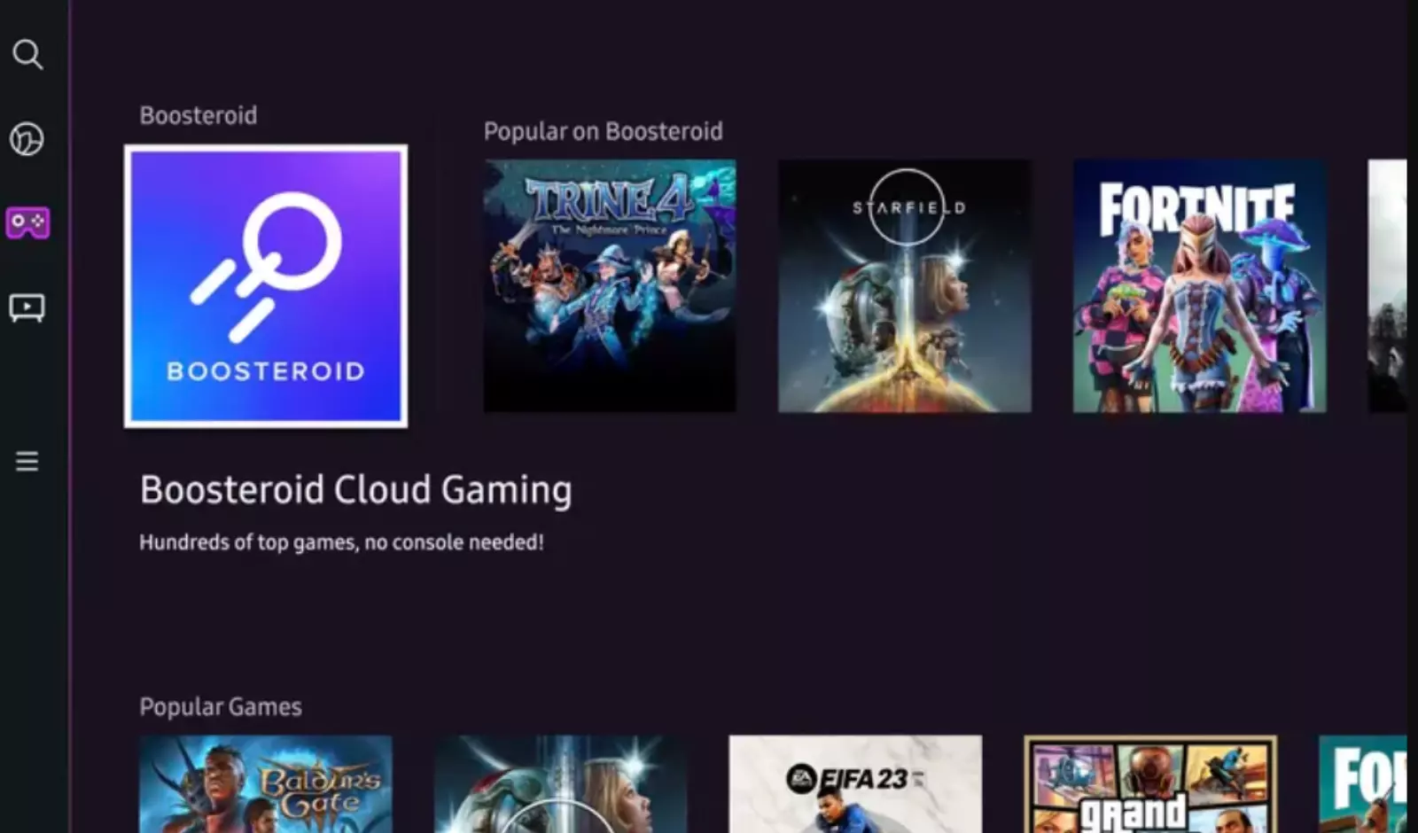Cloud Gaming Hub Is Now Abailable on Older Samsung TV Models