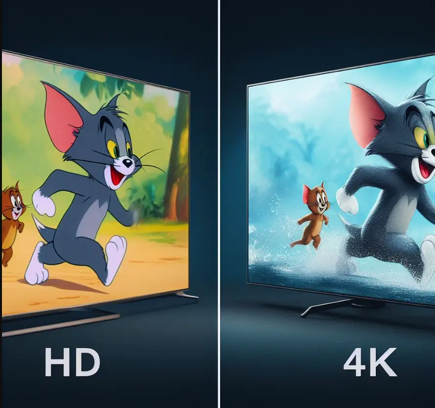 difference between HD and 4k resolution