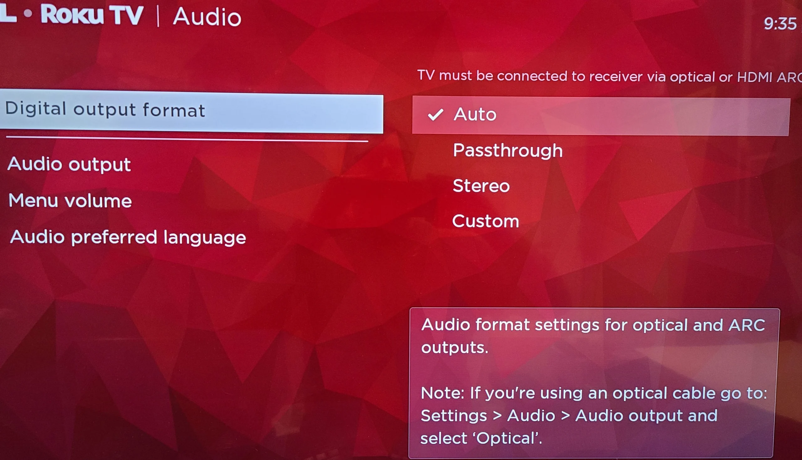 tcl roku tv audio issue